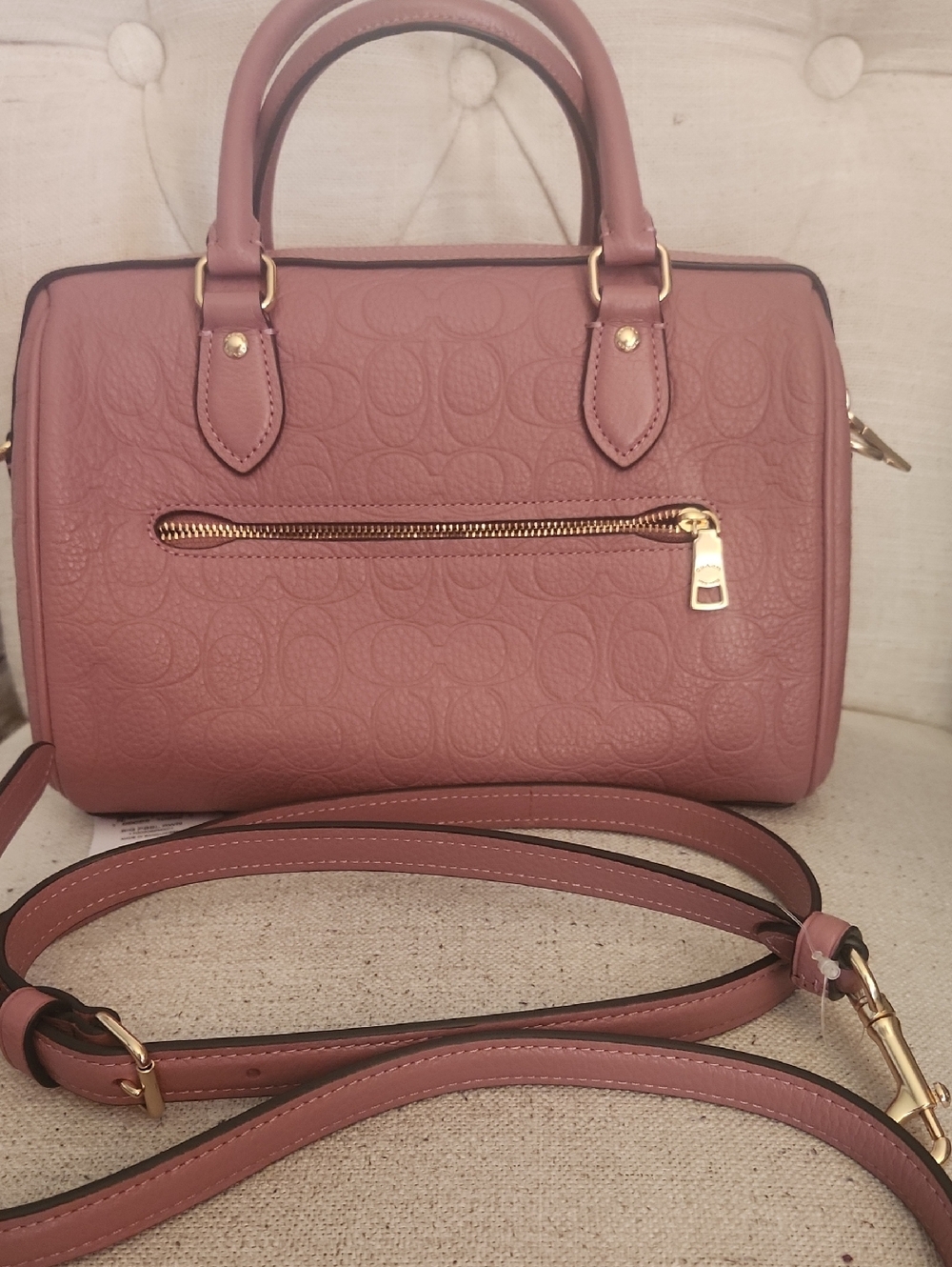 COACH PEONY ROWAN SATCHEL - Picture 3 of 4
